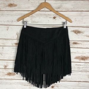 Show Me Your Mumu - Rancho Faux Suede Fringe Skirt